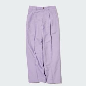 Uniqlo Wide Leg Linen Pant - Lilac